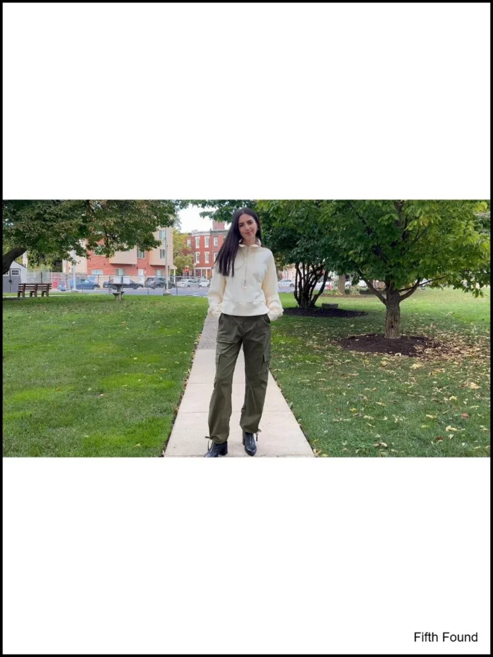 High Waisted Cargo Pants with 6 Pockets Drawstring Ankle Cuffs Y2K Streetwear
